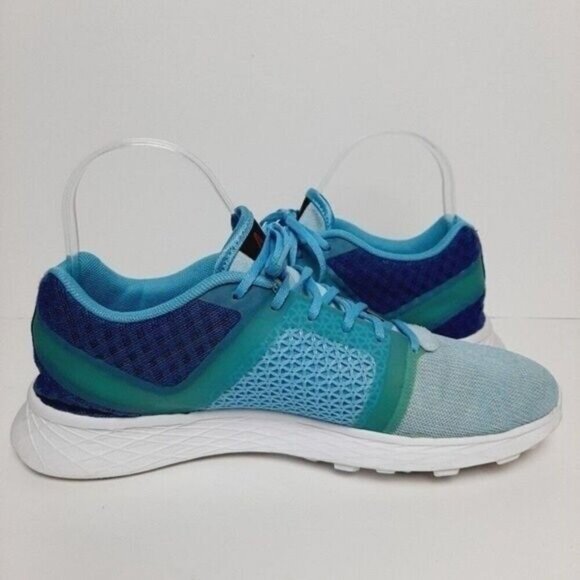 Reebok Blue and White Athletic Shoes with Breathable Mesh smoothfuse technology - Picture 11 of 14